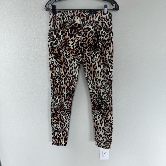 NWOT AG Leopard Print Farrah Skinny Ankle Pants Velvet Casual Women’s 27 - Picture 4 of 12